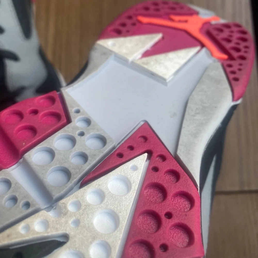 Jordan Black, Gray & Pink Retro Sneakers